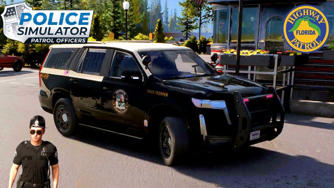 Florida Highway Patrol Tahoe Police simulator patrol officers