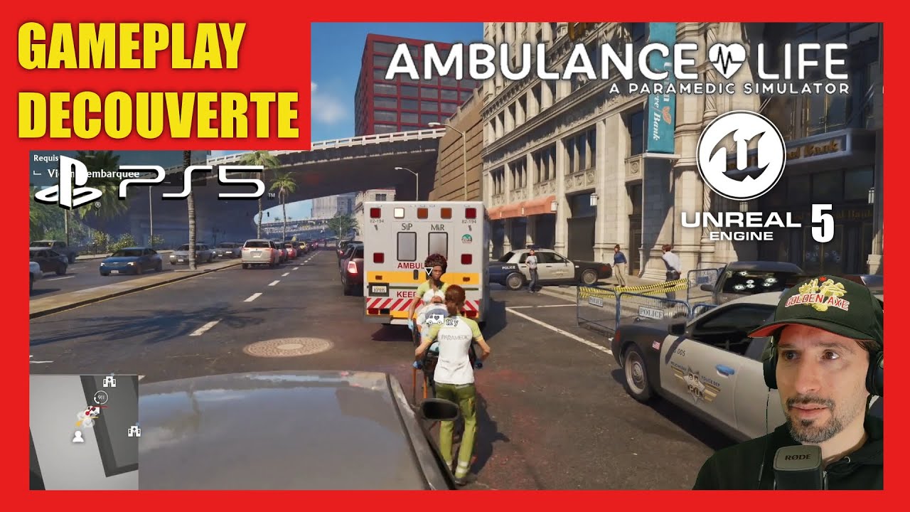AMBULANCE LIFE PS5 (A PARAMEDIC SIMULATOR) - GAMEPLAY DECOUVERTE