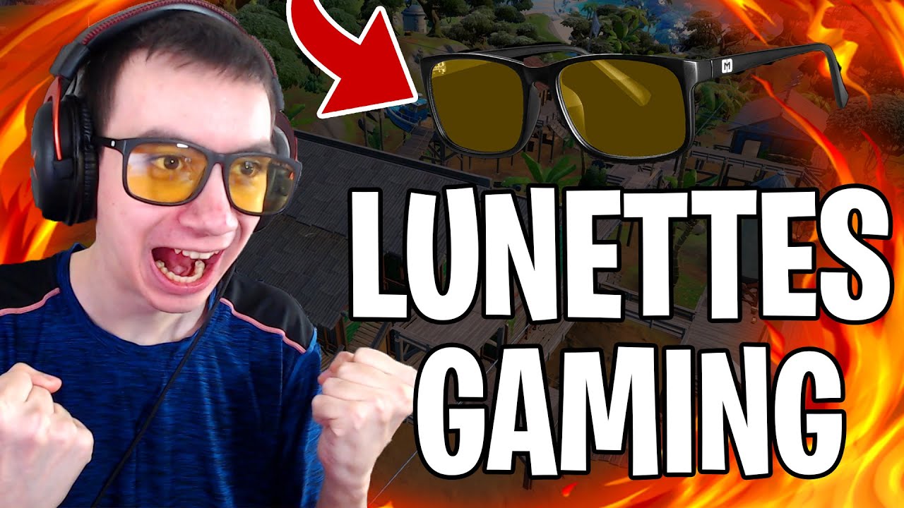 JE TEST MES NOUVELLES LUNETTES GAMING SUR FORTNITE ! (incroyable)