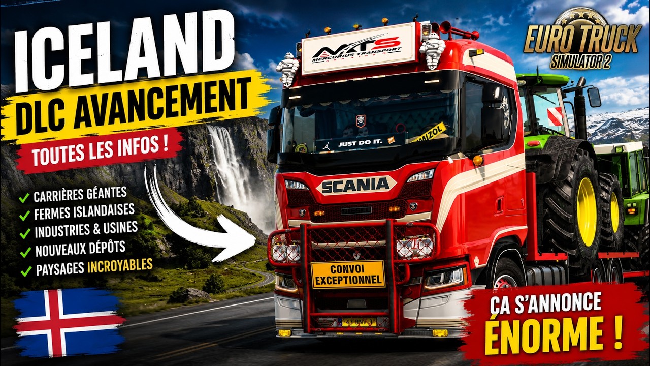 👉 🔥ETS2 ICELANDE | Le DLC le PLUS IMMERSIF de l’histoire ?! 😱