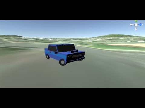 3D Driving Simulator on Google Maps Trailer (Collaborative Unity 5 project)